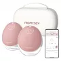 Momcozy M9 Przenośny Podwójny Elektryczny Laktator z Baterią, 9 Poziomów Ssania, Kubkami 180 ml i Pudełkiem do Przechowywania