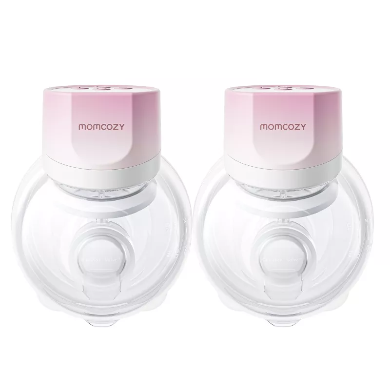 Momcozy S12 Pro Quick Pink Double Pack Shell Breast Pump Wireless Double Pink