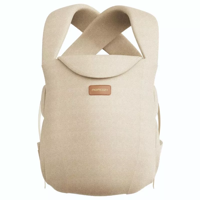 Momcozy WeeSnug Nosidełko dla noworodka bawełniane khaki (CB002) – ergonomiczne miękkie nosidełko dla dzieci 0-12 miesięcy