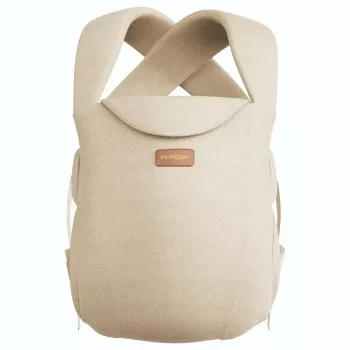 Momcozy WeeSnug Nosidełko dla noworodka bawełniane khaki (CB002) – ergonomiczne miękkie nosidełko dla dzieci 0-12 miesięcy