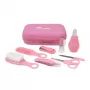 MOMINI Baby Care Kit Pinky - 10-częściowy zestaw do pielęgnacji noworodka z walizką podróżną