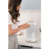 Momini Bottle Steriliser QuickSteam - Elektryczny sterylizator parowy na 6 butelek dla niemowląt, cykl 8 minut, automatyczne wyłączanie, bez BPA