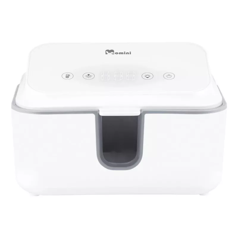 Momini WarmWipes Podgrzewacz do Chusteczek Nawilżanych - Biały/Szary
