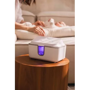 Momini WarmWipes Podgrzewacz do Chusteczek Nawilżanych - Biały/Szary