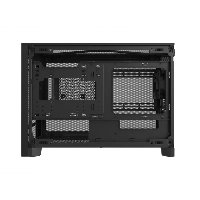 Obudowa PC Mini Tower Montech TEN (B), szkło hartowane, czarna, Micro-ATX/Mini-ITX