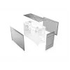MONTECH TEN (W) Obudowa Mini Tower PC biała - Micro ATX / Mini-ITX, szkło hartowane, ARGB