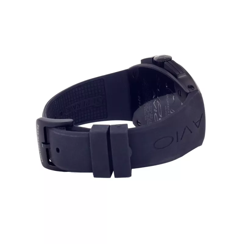 Montres de Luxe Męski Zegarek Automatyczny 09SA-BK-1002 48mm Czarna Tarcza Skórzany Pasek