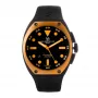 Montres de Luxe Męski Zegarek Automatyczny 09SA-BK-1002 48mm Czarna Tarcza Skórzany Pasek