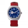 Montres de Luxe Unisex Zegarek Kwarcowy 42mm Koperta ze Stali Nierdzewnej Niebieska Tarcza Pasek Skórzany 09MON-ALKZBLU