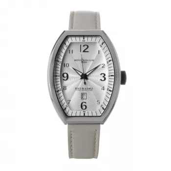 MONTRES DE LUXE Zegarek damski kwarcowy analogowy 09EX-LAS-8300 39mm Stal nierdzewna Skóra