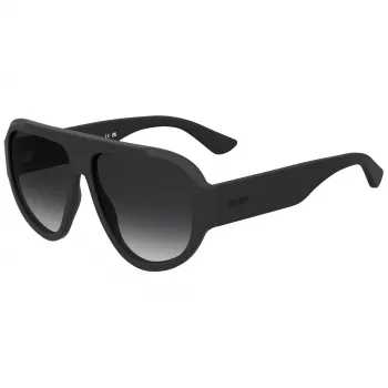 MOSCHINO MAN MOS183-S-003 Okulary przeciwsłoneczne Czarna oprawka acetatowa Szare szkła 61mm