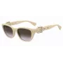 Okulary przeciwsłoneczne MOSCHINO MOS130-S-SZJ dla kobiet, oprawka Havana acetate, kształt kwadratowy, soczewki brązowe gradientowe 55mm