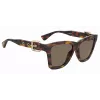 MOSCHINO Damskie okulary przeciwsłoneczne kocie oko MOS131S086F47 Havana Brown 54mm