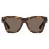 MOSCHINO Damskie okulary przeciwsłoneczne kocie oko MOS131S086F47 Havana Brown 54mm