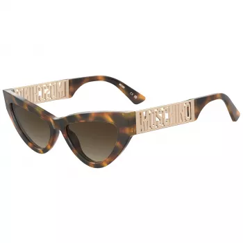 Okulary przeciwsłoneczne MOSCHINO dla kobiet MOS170-S-086 Havana Butterfly/Cat Eye 55mm