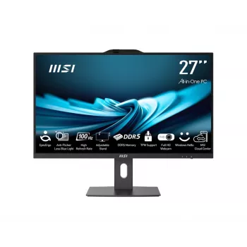 MSI All-in-One PRO AP272P 14M-495EU - 27 inch Full HD IPS, Intel Core i7-14700, 16GB DDR5, 1TB SSD, Windows 11 Pro, Czarny