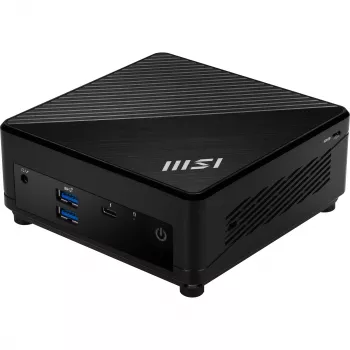 MSI Cubi 5 12M 407BEU Barebone Mini-PC, Intel Core i3-1215U, 0GB RAM, Brak pamięci masowej, Wi-Fi 6E, Bluetooth 5.3, Czarny
