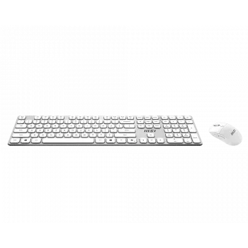 MSI Forge K210 Wireless Combo White US - Zestaw klawiatura i mysz