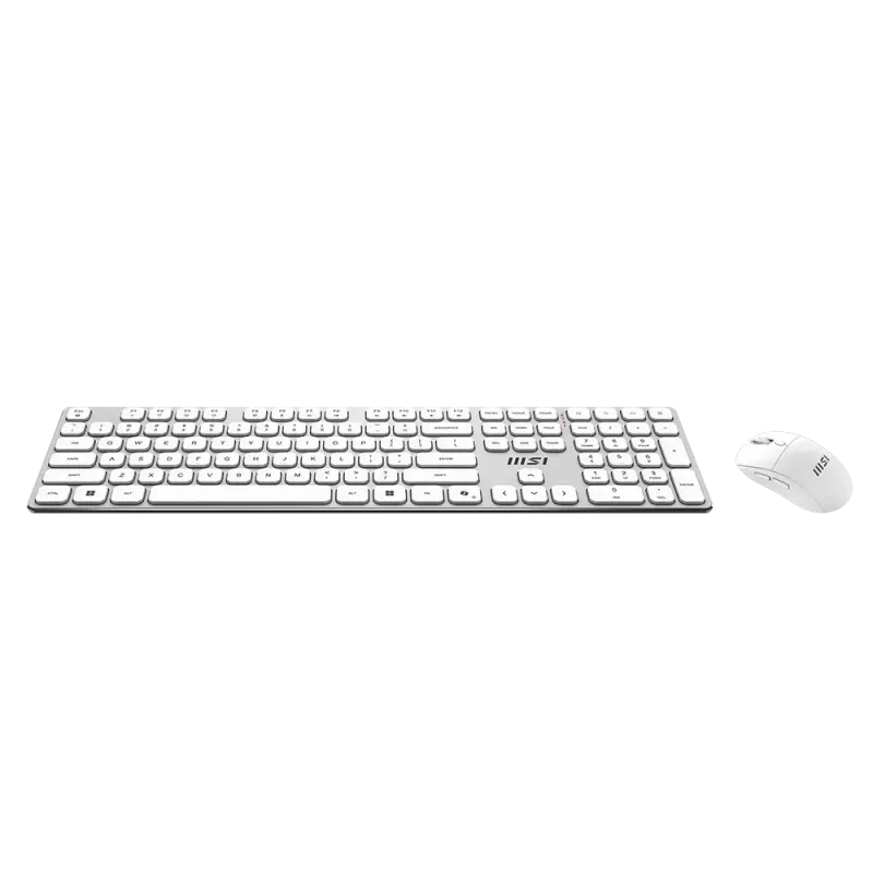 MSI Forge K210 Wireless Combo White US - Zestaw klawiatura i mysz
