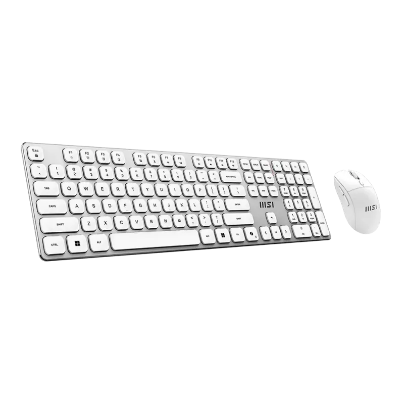 MSI Forge K210 Wireless Combo White US - Zestaw klawiatura i mysz
