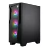 MSI MAG FORGE 130A Airflow ATX Mid-Tower Obudowa Gamingowa - Czarna, Szkło hartowane, 4x wentylatory ARGB