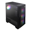 MSI MAG FORGE 130A Airflow ATX Mid-Tower Obudowa Gamingowa - Czarna, Szkło hartowane, 4x wentylatory ARGB