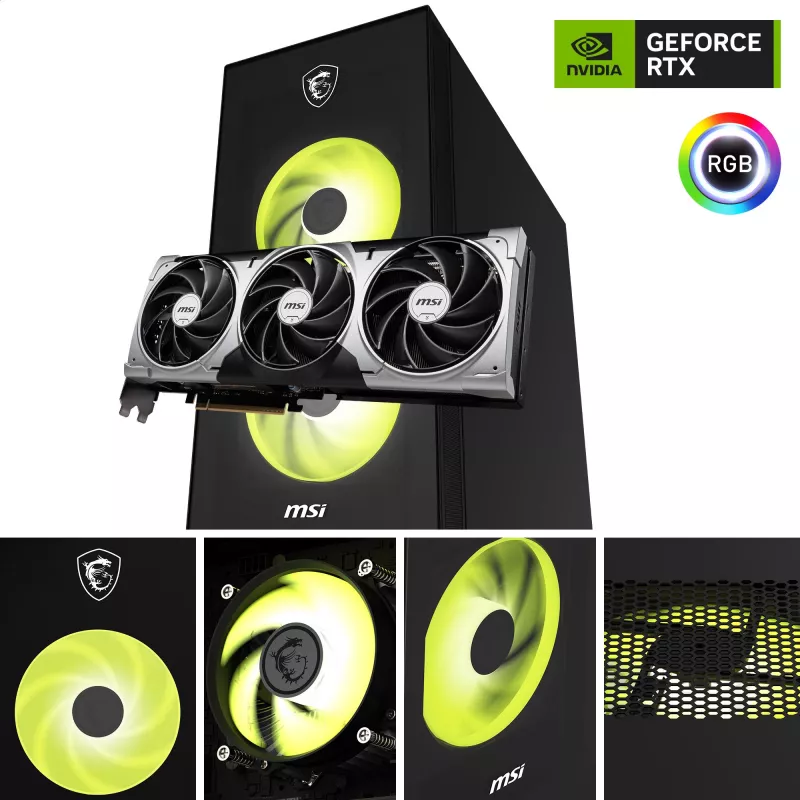MSI MAG Infinite S AI 2NVP7-001AT Desktop PC (Intel Core i7-14700F, 16GB DDR5, 1TB SSD, RTX 4060 Ti, Windows 11 Home)