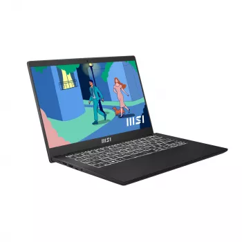 Laptop MSI Modern 14 FHD, AMD Ryzen 7 7730U, 16 GB RAM, 512 GB SSD, klawiatura AZERTY, czarny