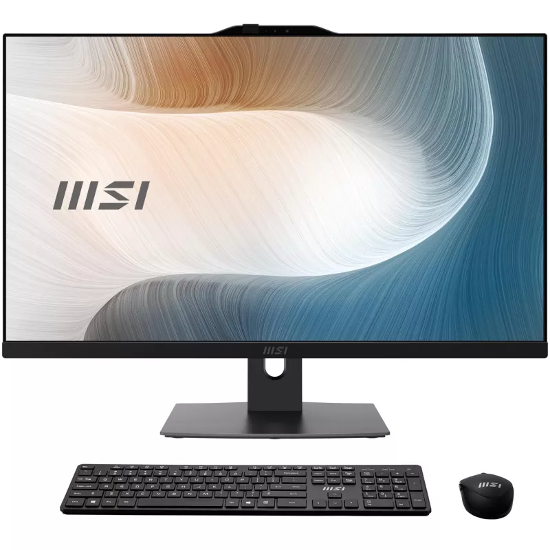 MSI Modern AM272P 1M-1293XEU All-in-One PC, 27 inch Full HD IPS, Intel Core i5-1240P, 16GB DDR4, 512GB SSD, Czarny