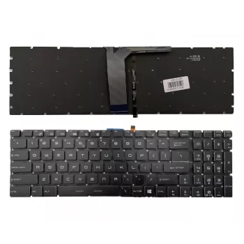 MSI MS-16JB Klawiatura zamienna do laptopa - US English QWERTY, podświetlana, czarna