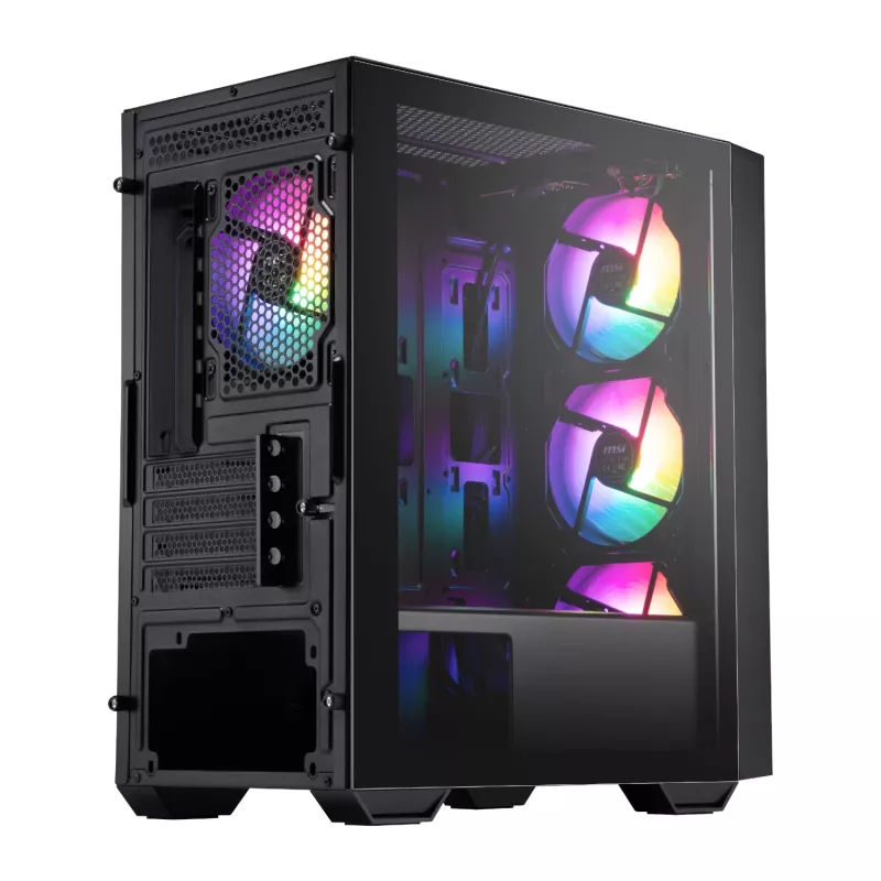 MSI PRO FORGE M050A Micro-ATX Gaming Chassis - Czarny