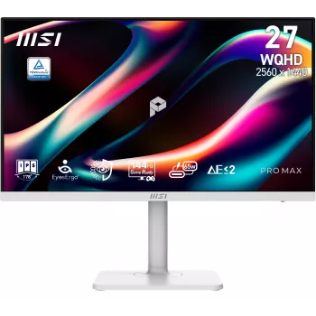 MSI PRO MAX 271QPHW E14 27-calowy monitor płaski WQHD IPS 144Hz Biały