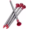 MSR Carbon-Core Stake Aluminiowy, Włókno Węglowe Czerwony, Srebrny 4 szt.