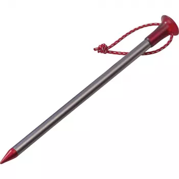 MSR Carbon-Core Stake Aluminiowy, Włókno Węglowe Czerwony, Srebrny 4 szt.
