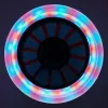 Hulajnoga MUUWMI AU 102 Aluminiowa Neon 125 mm z podświetlanymi kołami LED, składana, łożyska ABEC 5, maks. 50 kg, neonowa zieleń/czerń