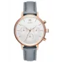 Zegarek MVMT Nova Chrono dla kobiet 38mm różowe złoto stal nierdzewna zielona skóra D-FC01-RGGR