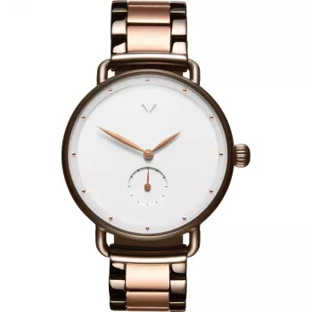Zegarek damski MVMT Nova FR01-TIRGW 40mm Stal nierdzewna Różowe złoto Szary