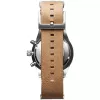 Zegarek damski MVMT D-MV01-WT (42mm) - Biała tarcza, biały pasek skórzany