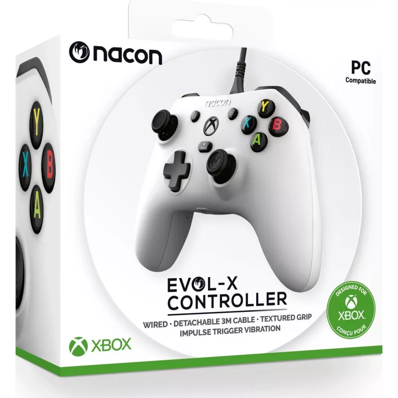 NACON EVOL-X Wired Controller for Xbox Series X|S, Xbox One, PC - White