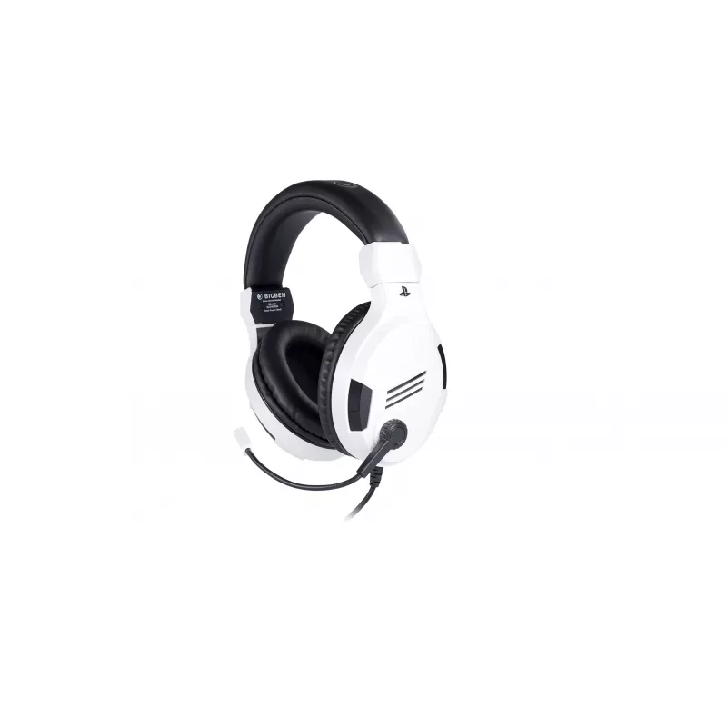 NACON PS4 Gaming Headset V3 Biały - Przewodowe słuchawki nauszne z mikrofonem na PlayStation 4, PC, Mobile