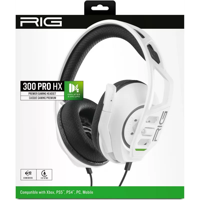 NACON RIG 300HX Gaming Headset dla Xbox, Biały