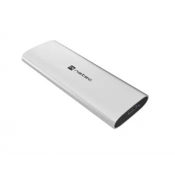 NATEC Obudowa zewnętrzna SSD RHINO M.2 NVMe USB-C 3.2 Gen 2 Arctic Silver