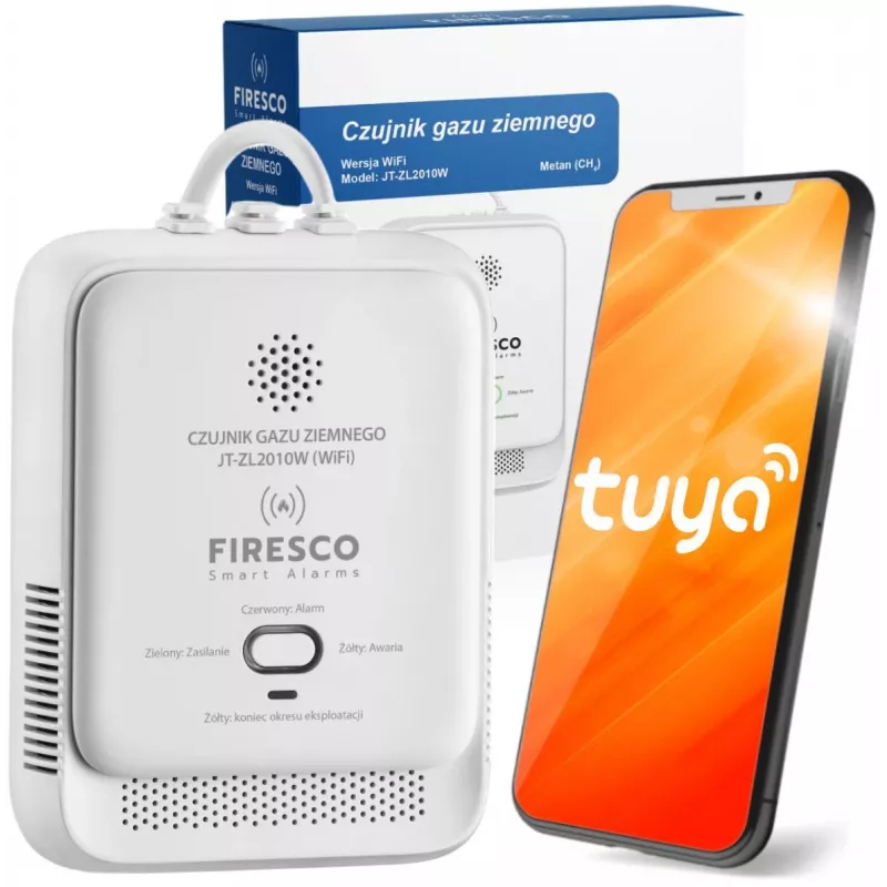Czujnik gazu ziemnego Firesco JT-ZL2010W WiFi Tuya Smart Life