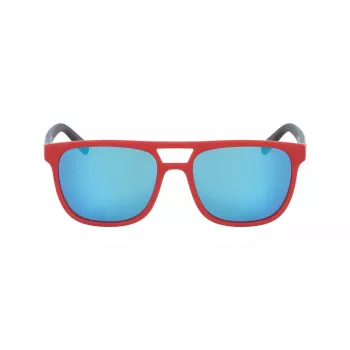 Okulary przeciwsłoneczne Nautica Men's N3633SP-610 prostokątne polaryzacyjne - Havana/Brąz