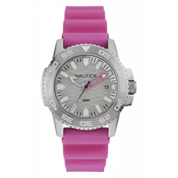 Zegarek męski Nautica NAI12533G Analogowy Kwarcowy 42mm Niebieska Tarcza Niebieski Pasek Silikonowy