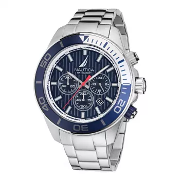 Zegarek męski Nautica NAPNOF303 Analogowy Kwarcowy 48mm Czarny Silikon