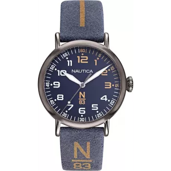 Zegarek męski NAUTICA NAPWLF919 40mm Niebieska tarcza Pasek silikonowy