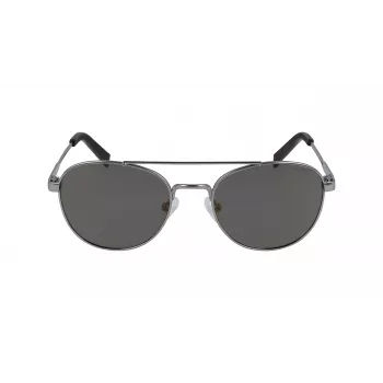 Okulary przeciwsłoneczne męskie Nautica N4641SP-030, prostokątne, oprawka matowa czarna, soczewki szare, 53mm