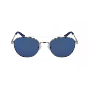 Nautica N4641SP-040 Męskie Prostokątne Okulary Przeciwsłoneczne z Polaryzacją - Oprawka Matowa Czarna, Soczewki Szare