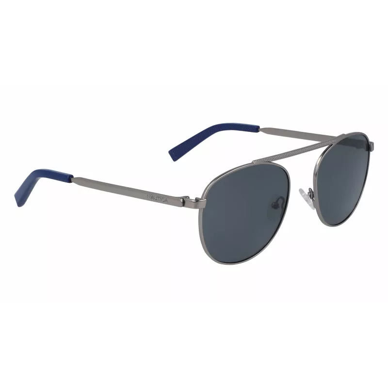 Okulary przeciwsłoneczne męskie NAUTICA N4642SP-030 polaryzowane prostokątne matowa czerń 54mm